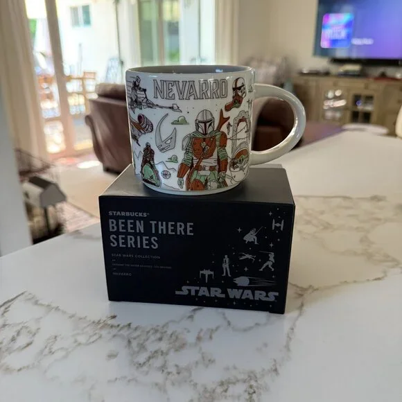 Star Wars / Disney Starbucks Naboo, Nevarro, Ahch-To "been there" 3-mug set - Picture 6 of 15